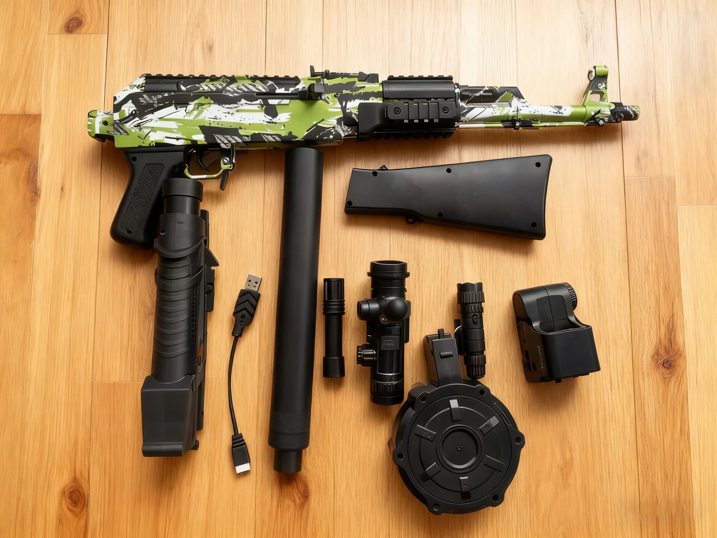 AK47 Gel Blasters Sniper Rifle - 32M Extreme Range, Full Auto Electric Gel Ball Blaster Gun for Adults, Outdoor Shooting Games