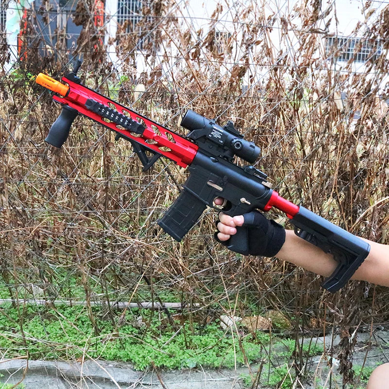 M4 Electric Gel Ball Blaster Toys, Manual/Automatic  Eco-Friendly Splatter Ball Blaster, Suitable For Outdoor Shooting Games