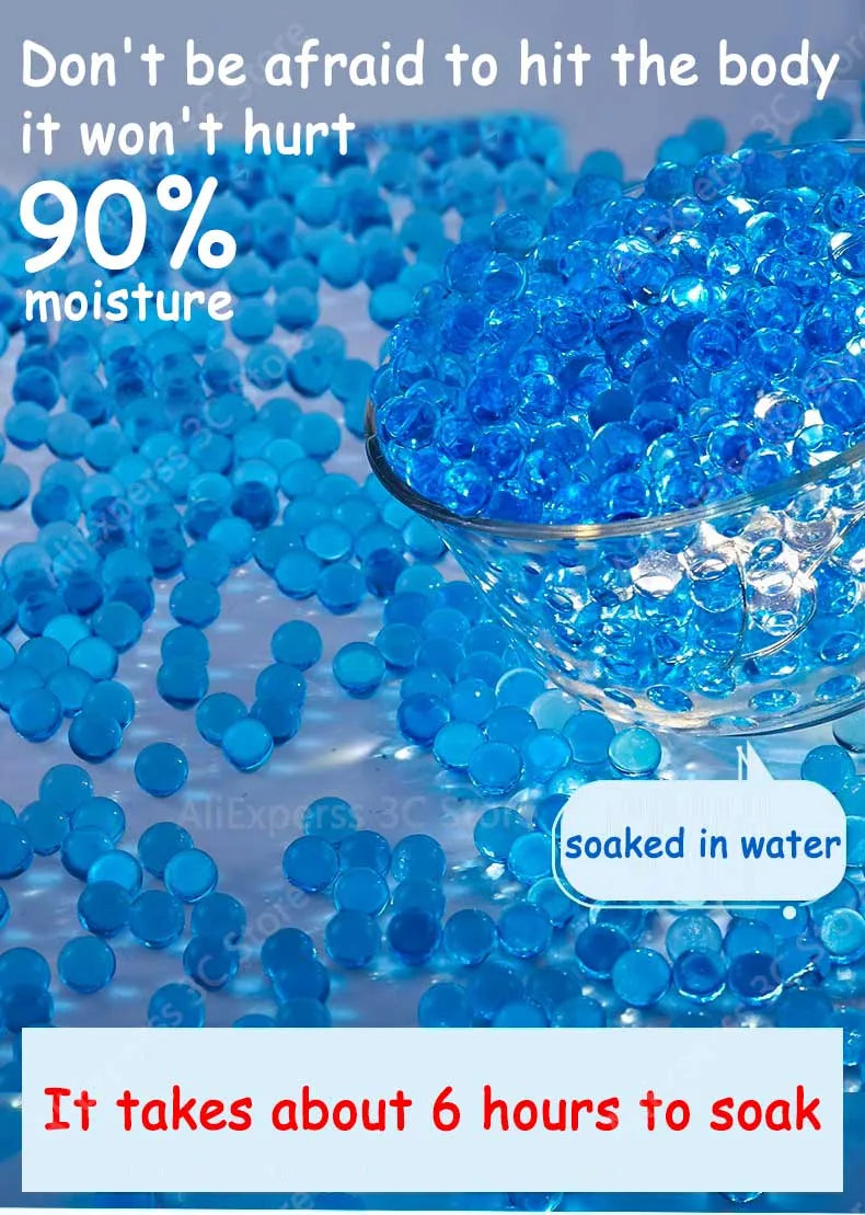 100000 7-8mm Blaster Gel Gun Ammo for Glock Pistol Toy Guns Water Ball Beads AK47 Gelblast M416