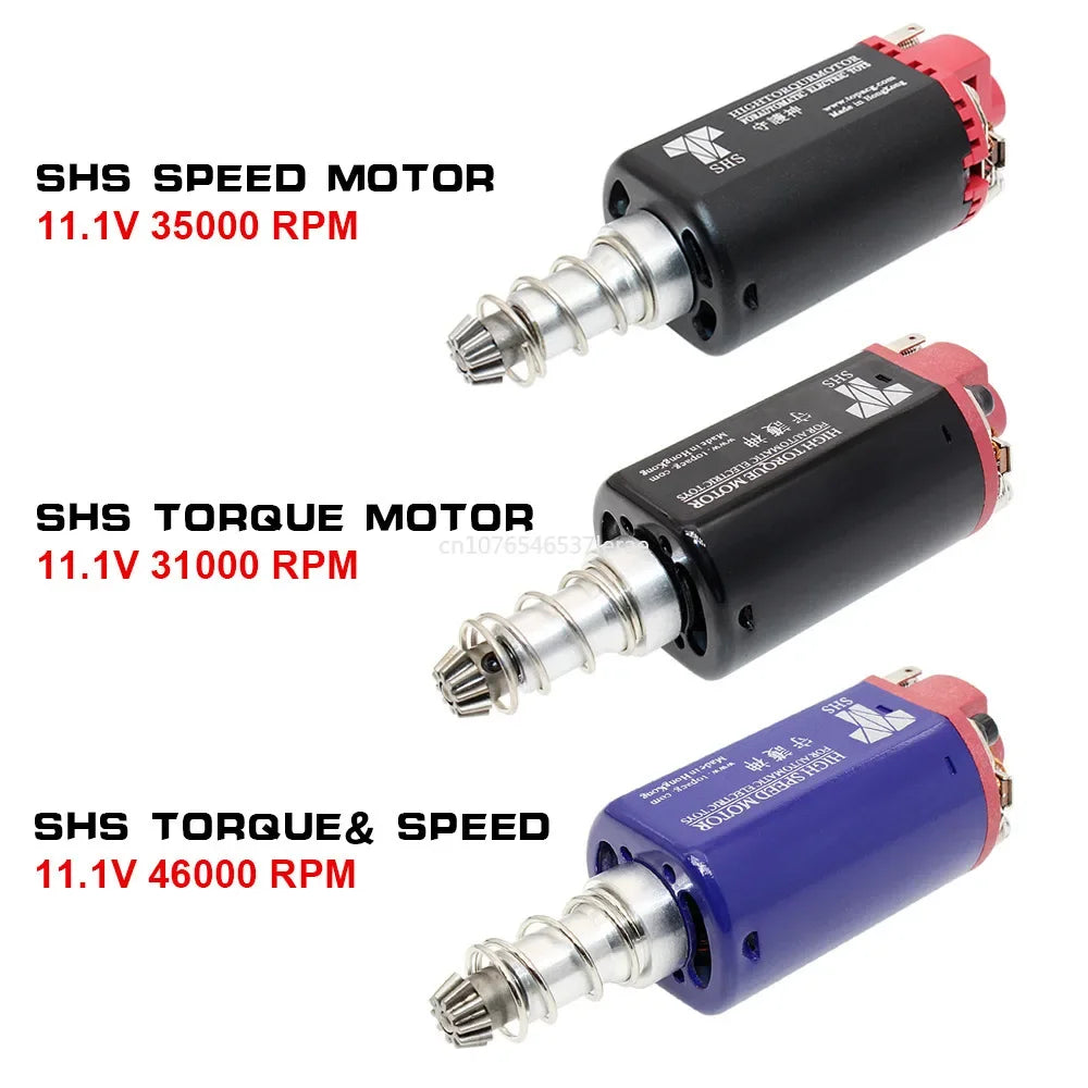 SHS AEG 480 Engines Long Axis High Torque / High Speed Motors For Gearbox Weapon M16/M14/MP5 Airsoft Gel Blaster Gun Accessories