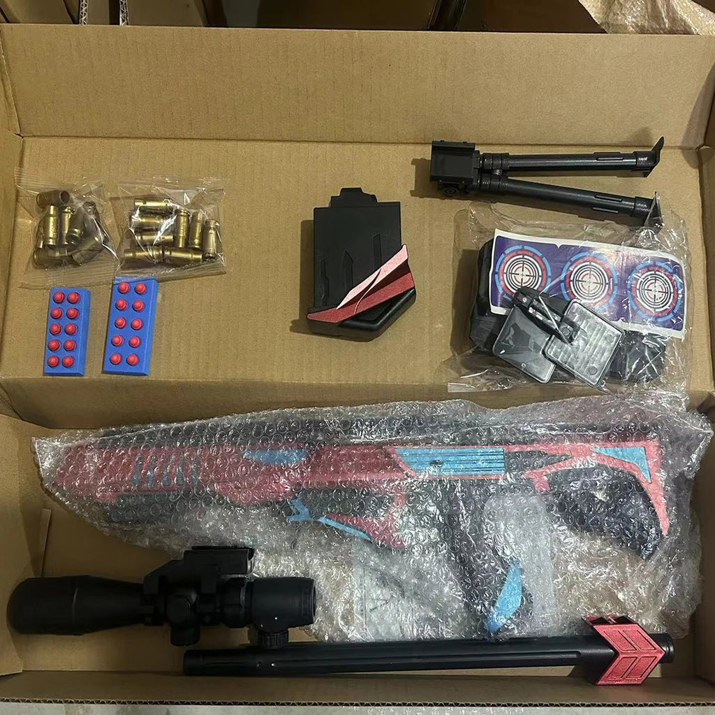 Hand movement Safe Shell Throwing Soft Bullet Toy Gun Boys' toys suitable for outdoor parent-child interaction