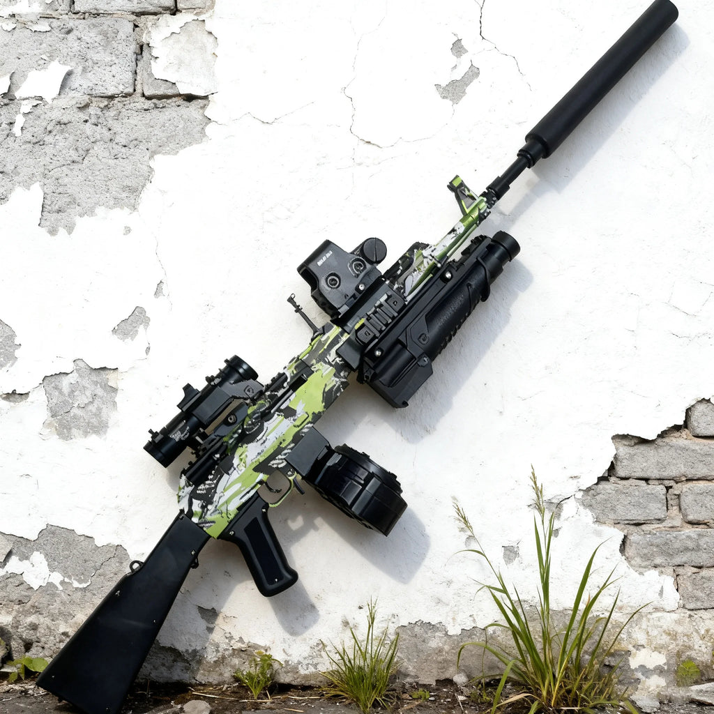 AK47 Gel Blasters Sniper Rifle - 32M Extreme Range, Full Auto Electric Gel Ball Blaster Gun for Adults, Outdoor Shooting Games