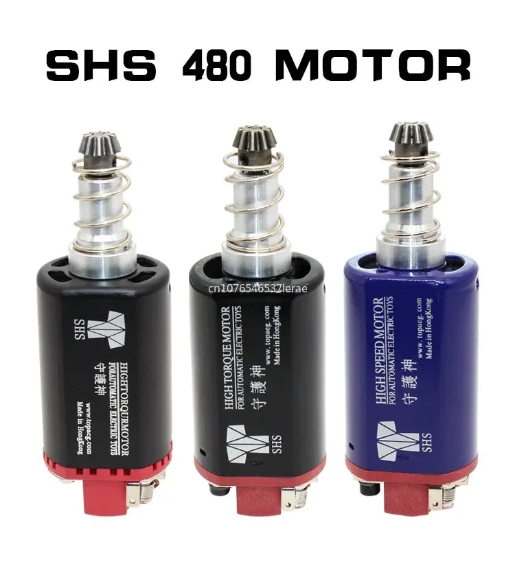 SHS AEG 480 Engines Long Axis High Torque / High Speed Motors For Gearbox Weapon M16/M14/MP5 Airsoft Gel Blaster Gun Accessories