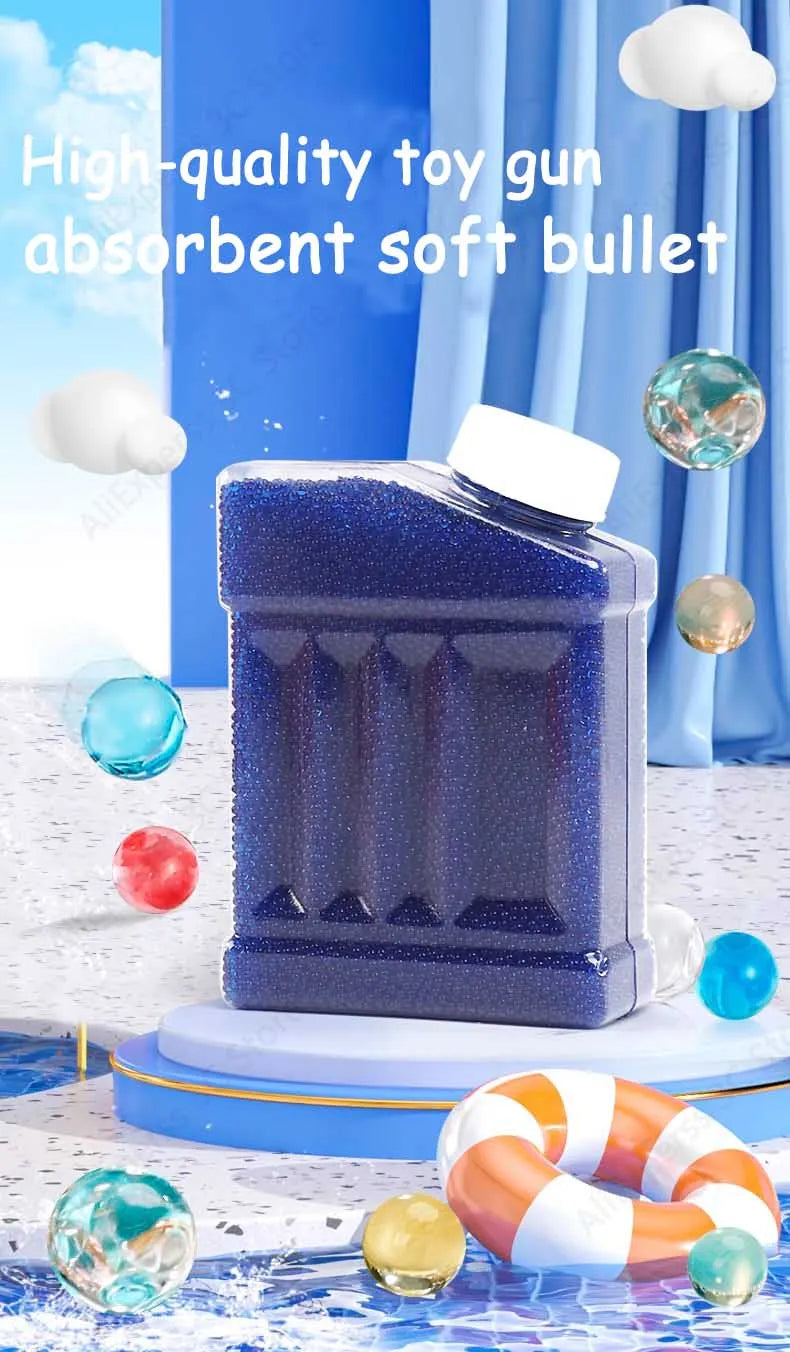 100000 7-8mm Blaster Gel Gun Ammo for Glock Pistol Toy Guns Water Ball Beads AK47 Gelblast M416