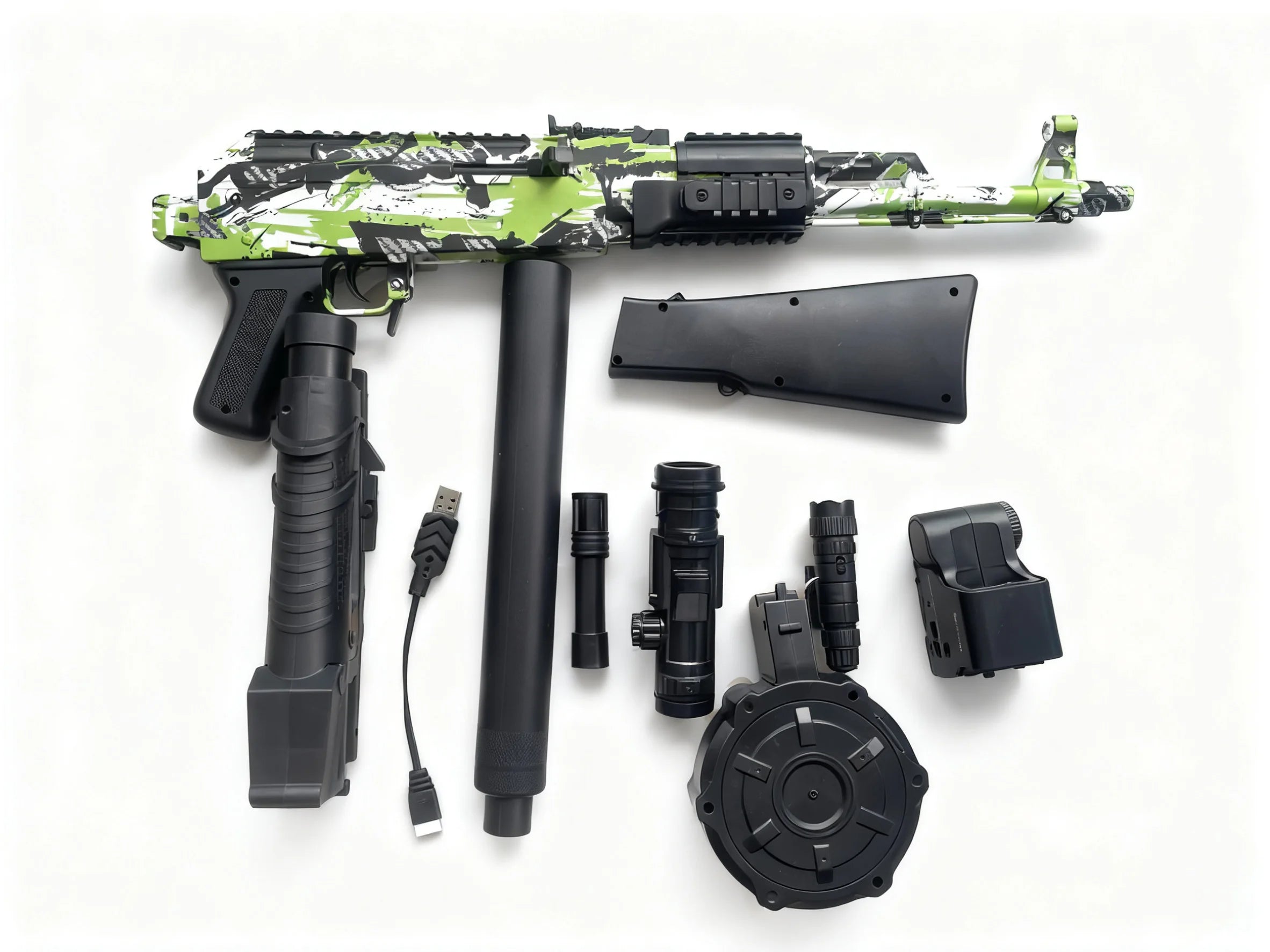 AK47 Gel Blasters Sniper Rifle - 32M Extreme Range, Full Auto Electric Gel Ball Blaster Gun for Adults, Outdoor Shooting Games